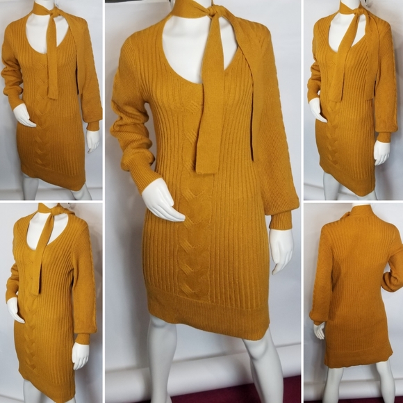 Ribbed Knit Sweater Dress - Picture 7 of 7